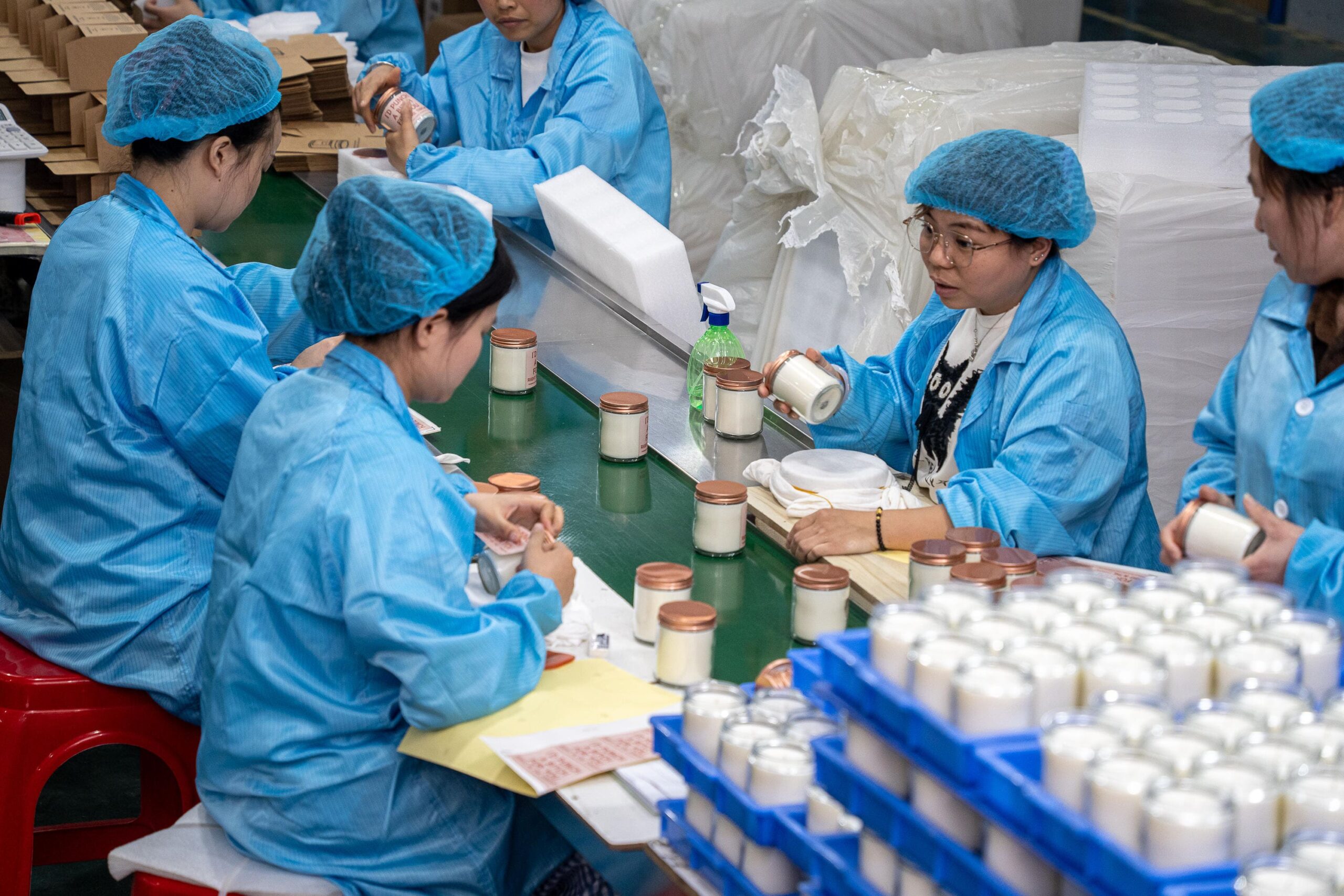 Skilled craftspeople at work