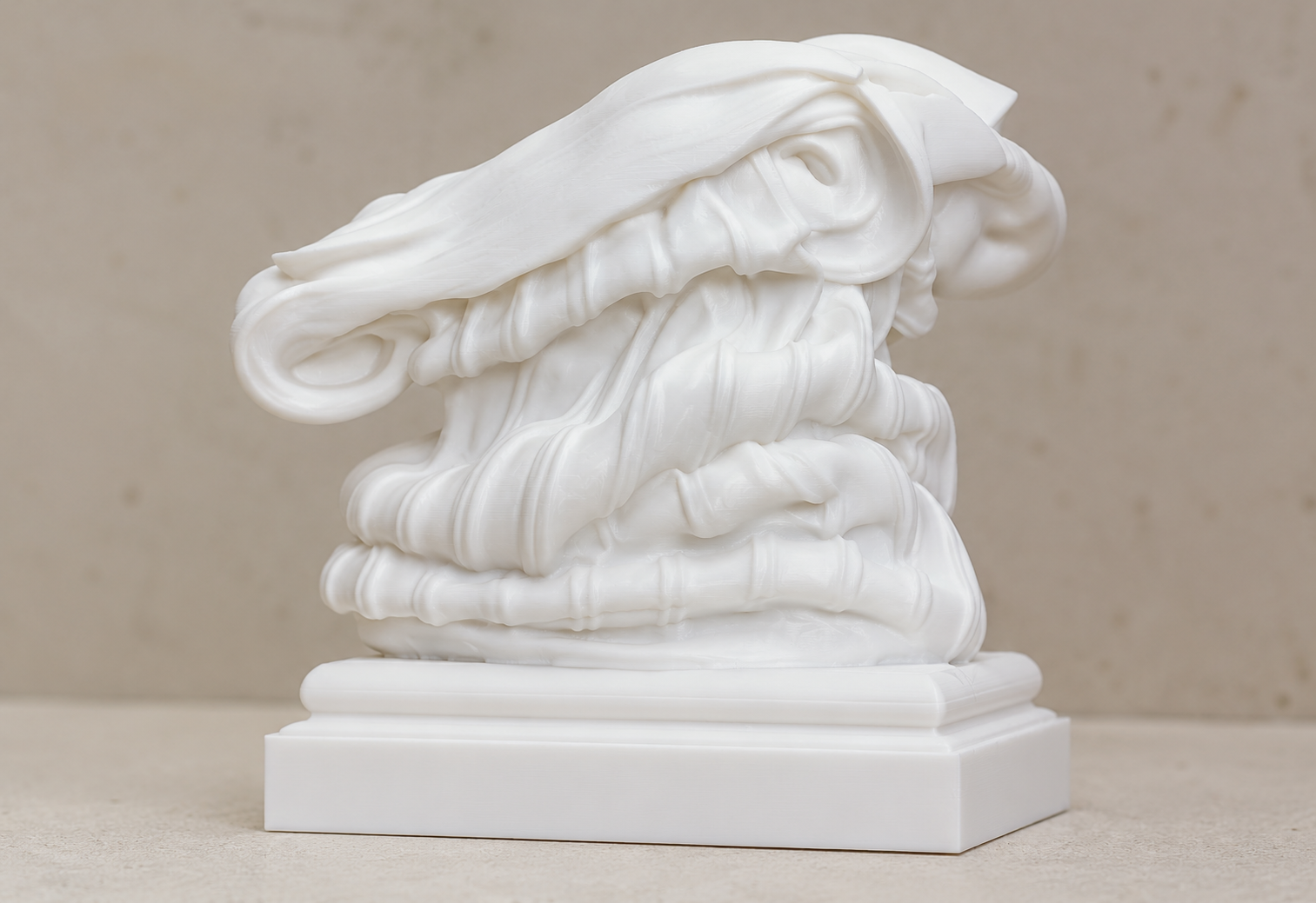 3D printed prototype -- physical proportion and structure being reviewed