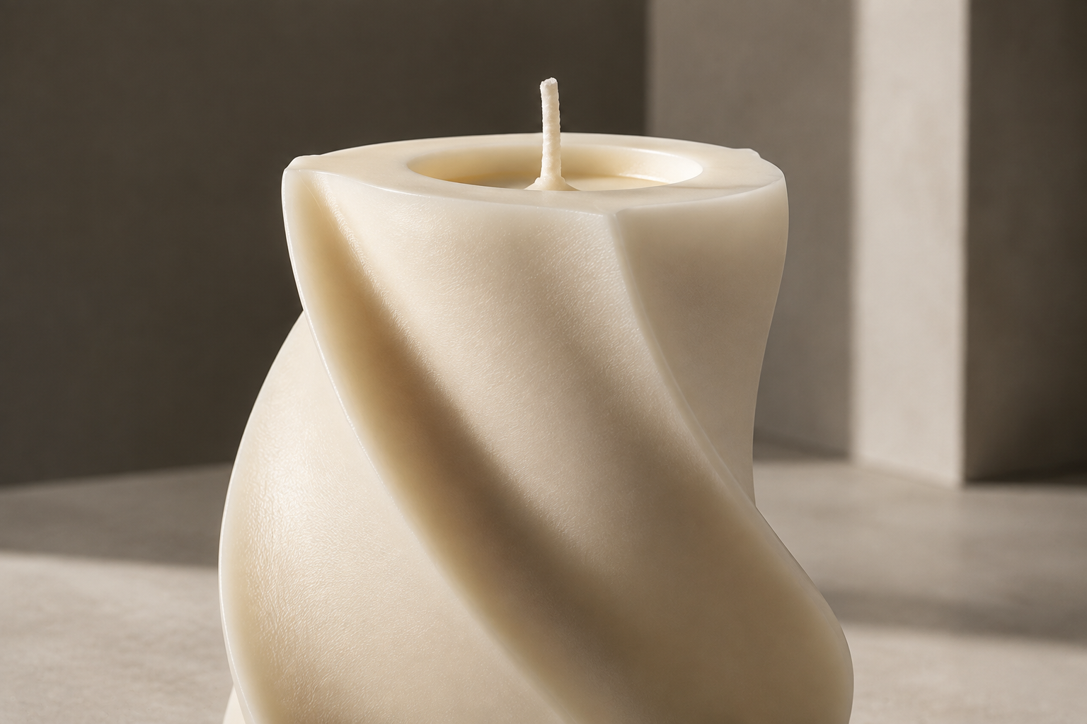 premium sculptural candle product design