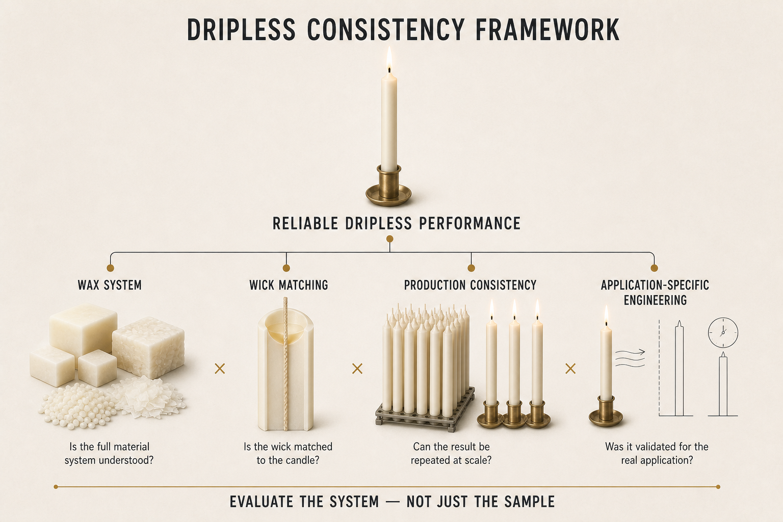 Dripless Consistency Framework for candle buyers