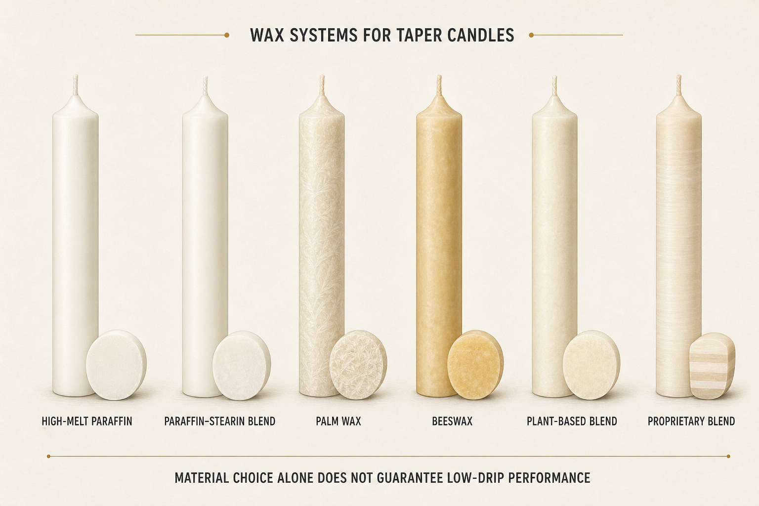 taper candle wax system comparison